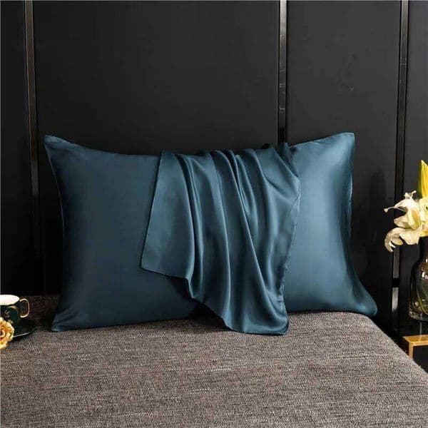 Natural Mulberry Silk Pillowcase Solid Color Envelope Bedding Sleeping 50X70 Pillow Case Cover 26H0324