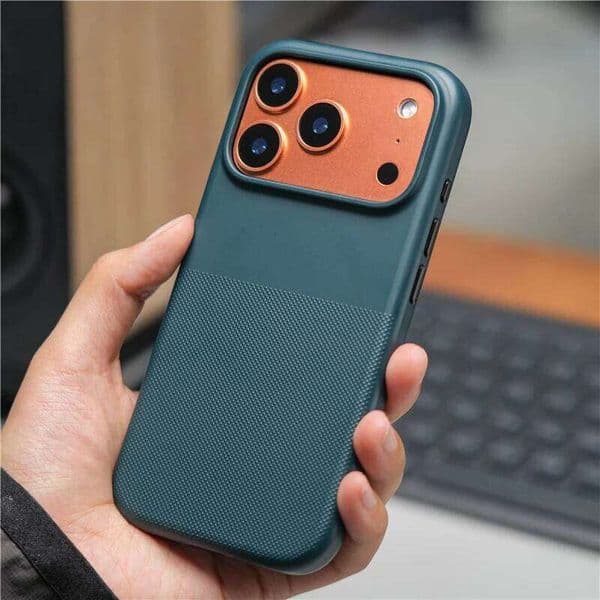 Luxury Geometric Dot Matrix Case for iPhone 17 17Pro Max Matte Magnetic Cover With Touch Control Camera Button 26L0324
