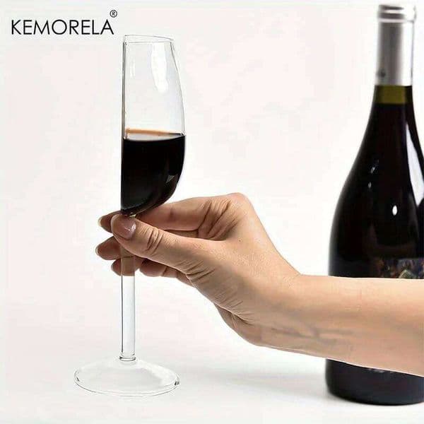 1/2PCS Novelty Set European Style Half Red Wine And Champagne Glasses High Quality Glass Suitable for Home Gathering 26H0324