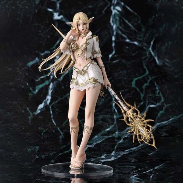 Genuine Anime Figure White Elf/Drow Girl Mage Pvc Action Figures Collection Model Desktop Decoration Trendy Toys In Stock S25128