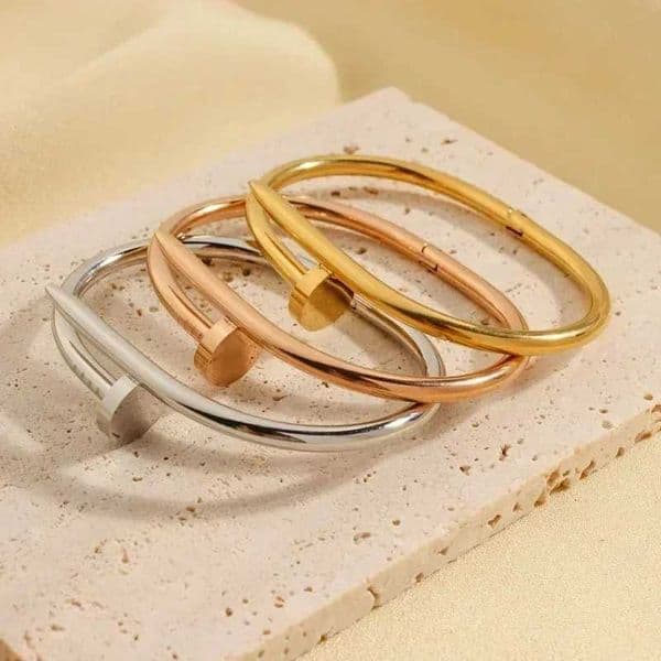 Stainless Streel Gold Silver Solid Metalic Bangle Cuff New Design Fashion Women Teenager Girls Jewelry Wristband H260323