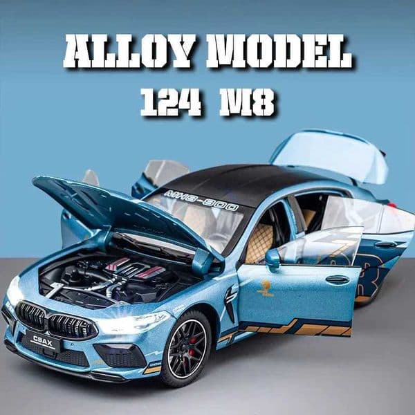 124 alloy M8 car toy model exquisite desktop ornaments best collection for car model enthusiasts Halloween gifts S251211