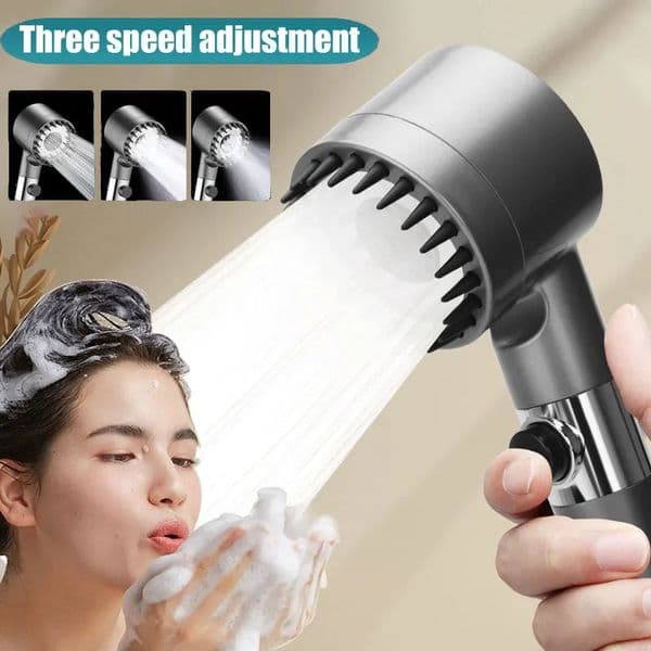 Shower for Bathroom Accessories Three Level Adjustment Showerhead Pressurization Head Massage Knobs Filter Set Showers Parts 260325