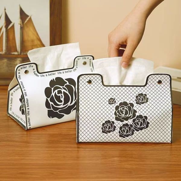 Nordic light luxury high-end box, high aesthetic value, decorative, suitable photo shoots, storage for small cosmetic items, tissue roll box