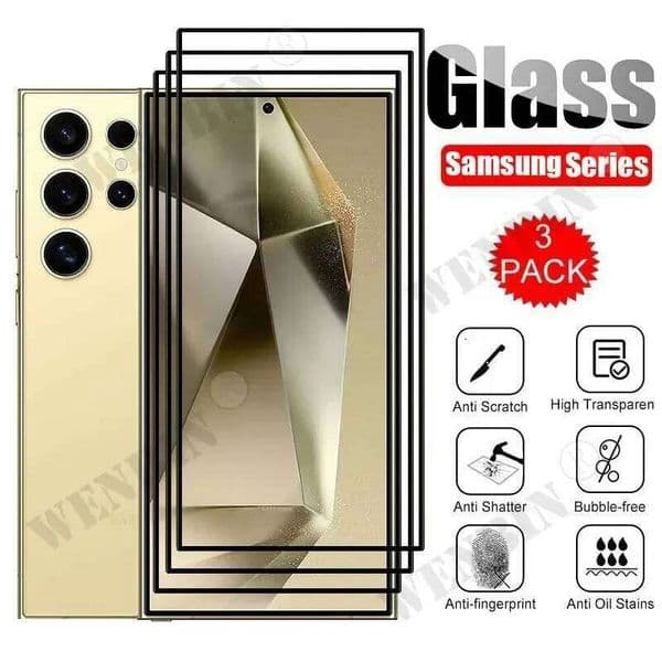 3 Pcs Tempered For Galaxy S26 S25 S24 S23 S22 Ultra Plus FE A57 A56 A36 A17 Screen Protector Full Protective Glass 26L0325