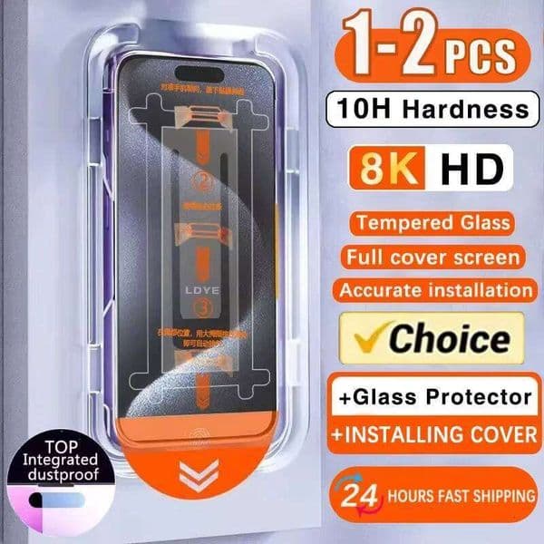 8K HD Dust free Installation Tempered Glass Screen Protector For Poco X6 F7 X7 Pro X5 X4 M7 M6 M5S M4 M3 X3 F5 F6 C65 26L0325