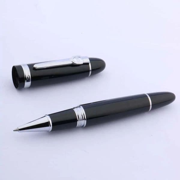 jinhao 159 Silver classic Twist metal black Rollerball Pen 260325BJ