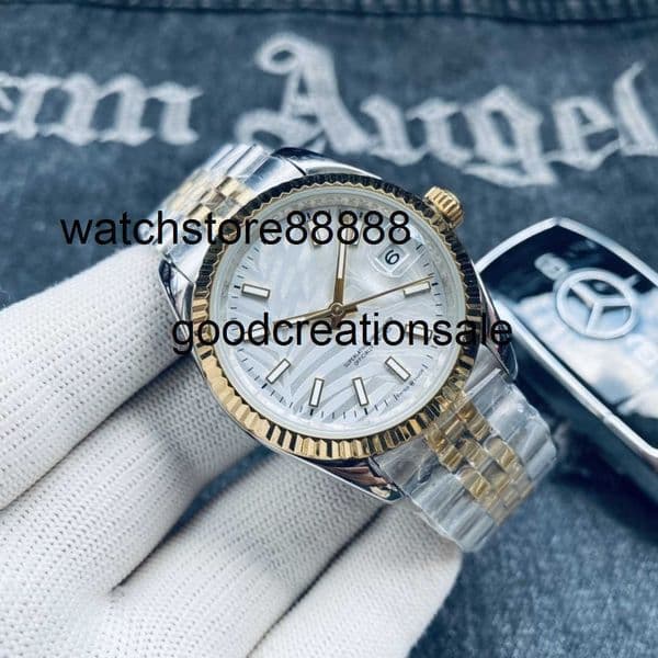 Brand Original designer watch Daily Log Mens Watch Fully Automatic Mechanical Long Three-Hand Watch Stainless Steel Band Waterproof Mens
