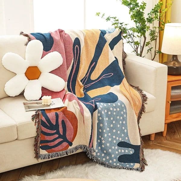 Bohemian Blanket Plaid Tapestry Vintage Boho Blankets Leisure Crochet Sofa Cover Knitted Thread Camping Picnic 260325