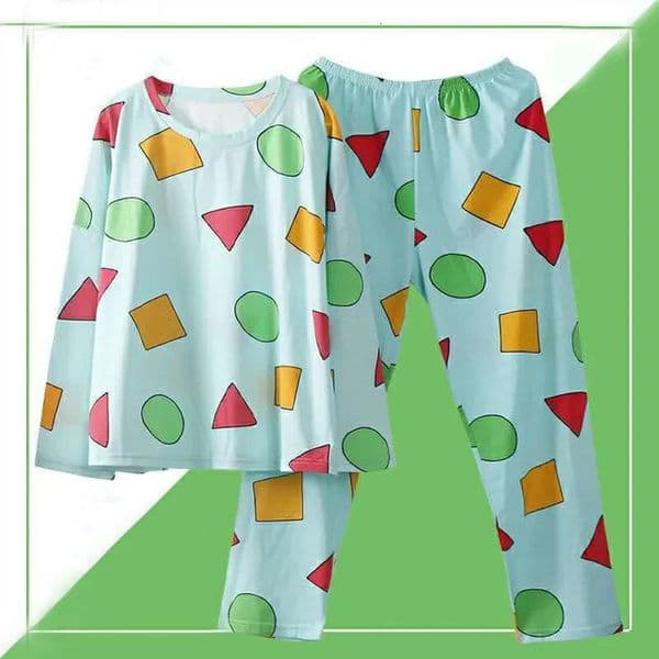 Pijama Sin Chan Man Pajama Sinchan Cotton Autumn Long-sleeved Trousers Sets Japanese Pajamas for Couples Man and Woman Sleepwear 260321