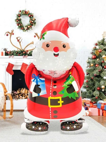 1pc Santa Claus aluminum foil balloon suitable for Christmas party decoration holiday party Santa Claus theme New Year S25128