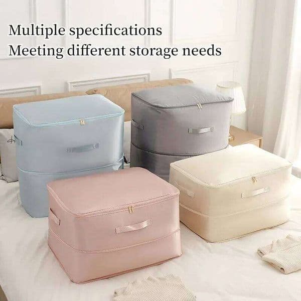 Large Capacity Quilt Bag,Home Dust-Proof Stackable Organiser Box Clothes,Multifunctional Storage Bags for Closet 26Y0325