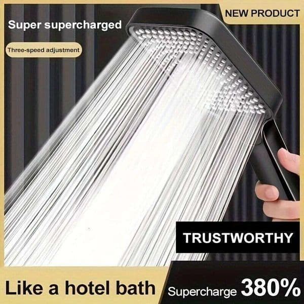 Large Area Head 3 Modes Adjustable Quality High Pressure Water Saving Flow Shower Faucet Nozzle Bathroom Accessories 26Y0325