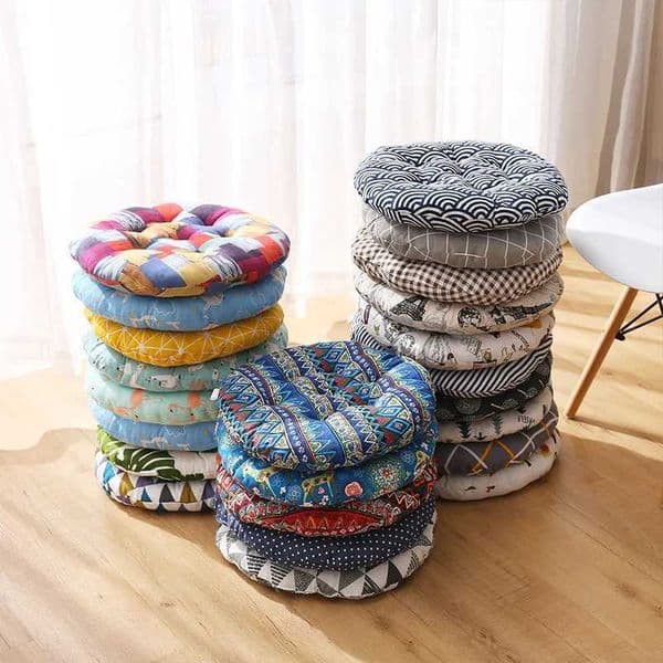 Round Cushion Office Chair Cushion Tatami Meditation Cushion Sofa Throw s Yoga Floor Mat 30/40/45CM Decor Seat Cushion L260524P8I1