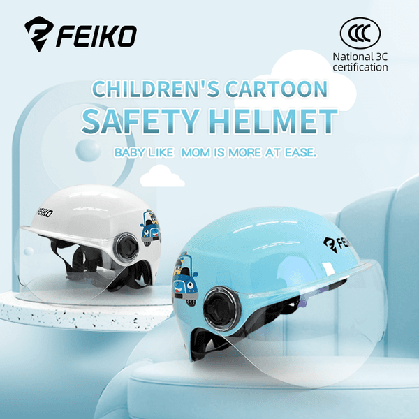 Teen Motorbike Helmet, Adjustable Fit, Breathable, Durable ABS Shell for Beginner Riders
