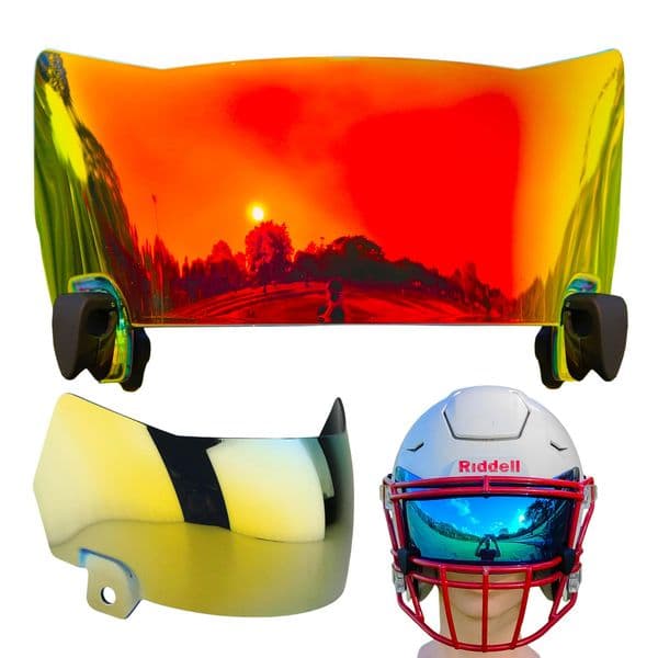 Patent Anti Fog Rugby American Football Visors Black Eye Shield Visor Football Helmet Visor With Clips For Speedflex 260324