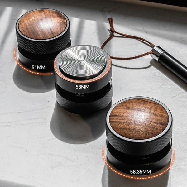 51535835mm Coffee Tamper Stainless Steel Adjustable Depth Calibrated Gravity Distributor Professional Barista Tools 260325