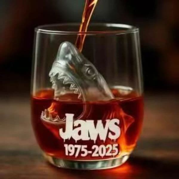 3D Shark Glass Cup Stemless Wine Glass Funny Transparent Water Cup for Beer Whiskey Cocktail Home Decor Gift Drinkware Accessory 260325