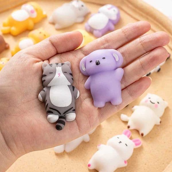 Mochi Squishy Cartoon Animal Toy Tabas Squishy Fun Toys For Kids Stress Relief Squeeze Party Favors Birthday Gift Goodie Bag C260325 C260327