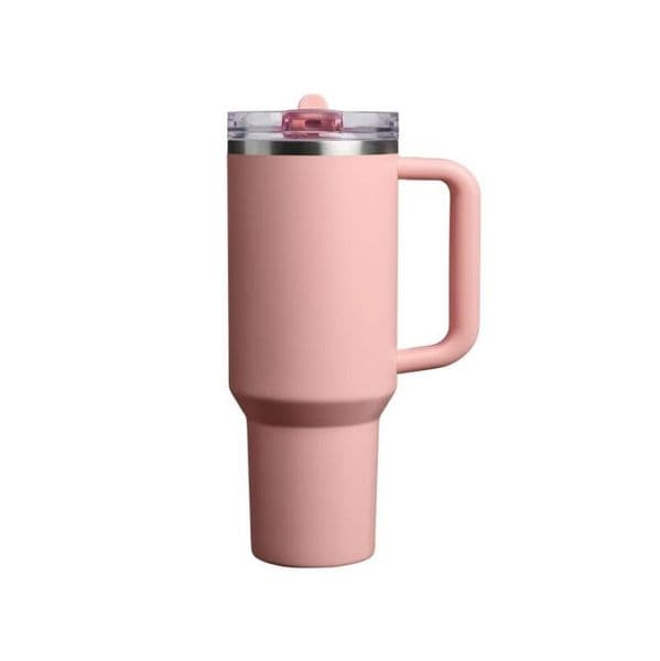 New 40Oz Flip Straw Tumbler Leakproof Double Wall Vacuum Insulated Stainless Steel Travel G With Comfort Grip Handle Dishwasher Safe BP