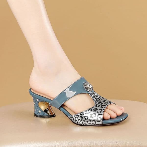 Ddmysports Fashionable Color Blocked Outdoor Slippers Stylish New Summer Versatile Open Toe Sandals With Rhinestones For Women Shoes