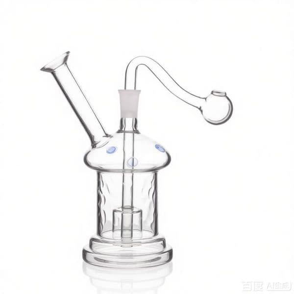 Wholesale Travel colorful Mini Mushroom Shape glass oil burner pipe hookah Glass Smoking tobacco bongs with smoking oil banger bowl