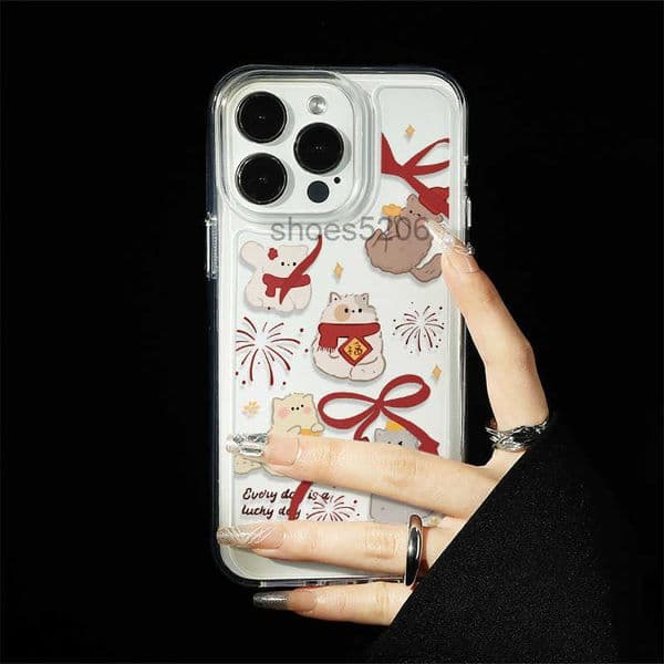 Phone Cases designer Designer Brand High-transparency Space Case Cute Apple 17 16 15 14 13 12 11 Pro Max Four-corner Anti-drop Airbag Case For IPhone