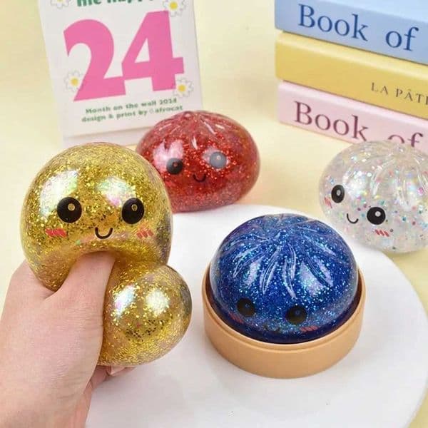 Buns Squishies Toy Squishies Dumplings Stress Balls for Kids Adults Squeeze Dough Stress Relief Toys C260325 C260327 Y260515