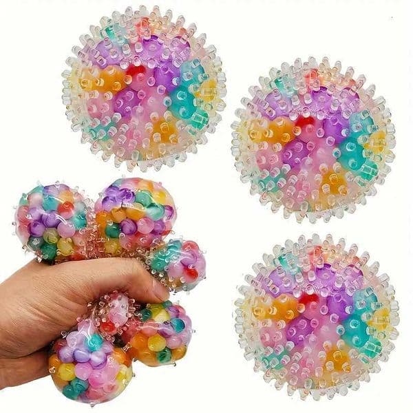 1Pc Squishy Colorful Water Bead Grape Balls Squeeze Toys for Kids Adult Soft Pinch Pop Fidget Toys Halloween Christmas Gifts C260325 C260327