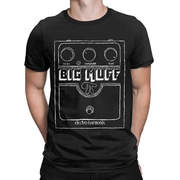 Men T-Shirt Big Muff Guitar Pedal Effect Shoegaze Vintage Cotton Ts Short Slve T Shirts O Neck Clothing Gift Z260325
