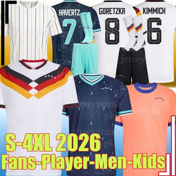 XXXL 4XL 2026 gErMaNyS World Cup WIRTZ KIMMICH GNABRY Soccer Jerseys 26/27 GNABRY LEWELING GORETZKA ADEYEMI BURKARDT men kids kits set national football team shirt
