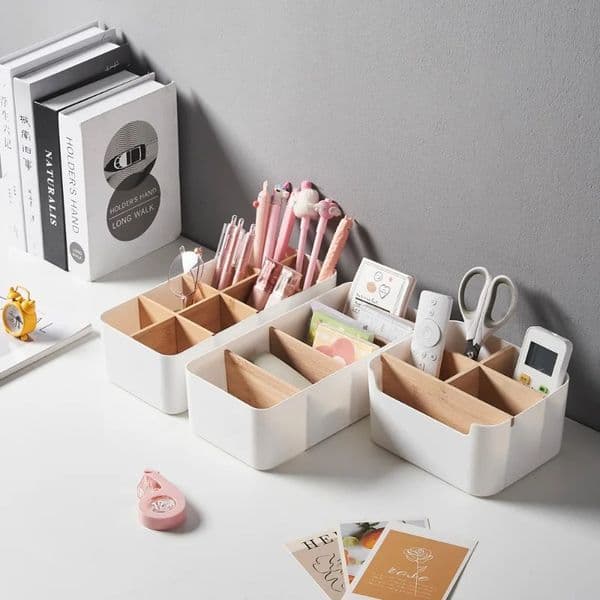 1pc Durable Storage box Multi-Compartment Desktop Organizer Suitable for storage Desk Drawer Organizer for Home Storage 260324