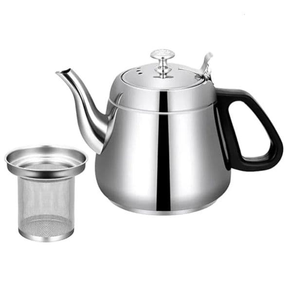 12L/15L Stainless Steel Teapot Coffee Pot Practical Modern n Water Teaware With Fine Filter To Brew Loose Leaf Tea 260320BJ