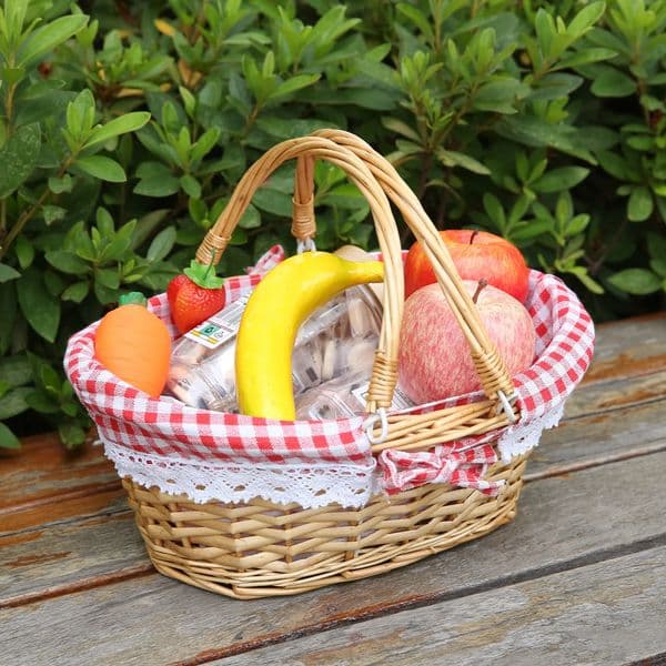 ZK40 Rattan picnic basket wicker pastoral activity handle 260325BJ