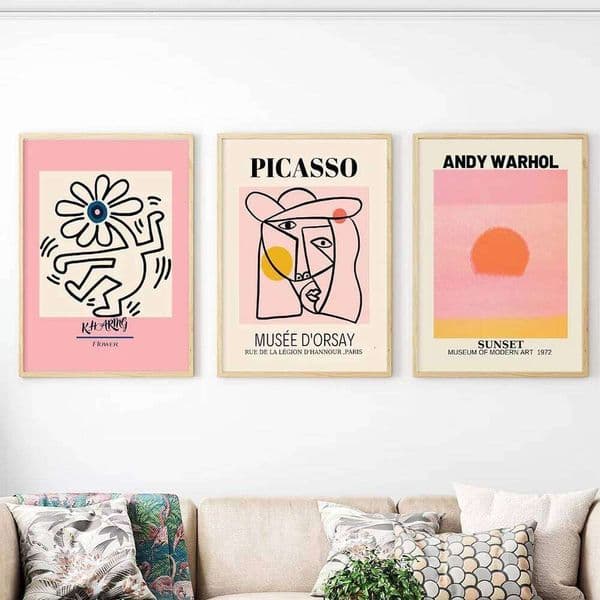 Modern Gallery Picasso Andy Warhol Orange Wall Art Canvas Painting Posters For Living Room Home Decor 26Y0325