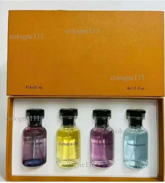 perfume cologne Luxury brand 4*30ml Perfume Set Imagination City of Stars Heures D'absence LE JOUR SE LEVE Long lasting smell France Fragrance Box Kit Christmas Gift