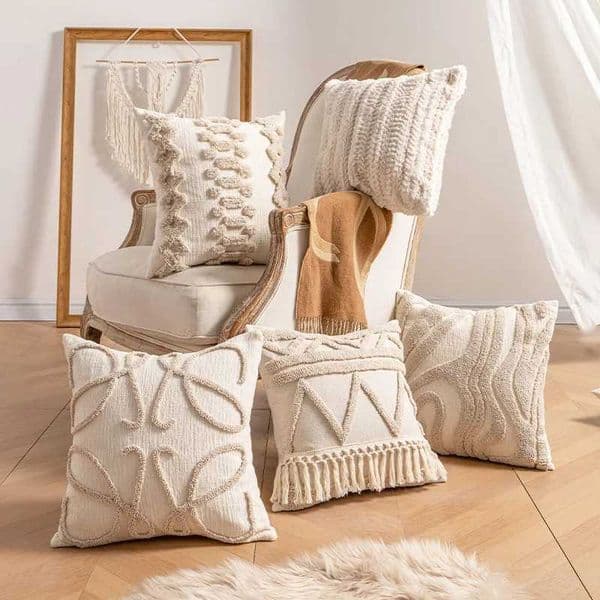 Home Accessories Bohemian Striped Case Beige Modern Luxury Sofa Cushion Case Home Decor Throw Case L260524SUSS