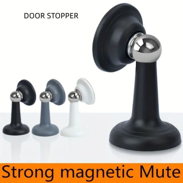 Strong Magnetic Silent Door Stopper Household Bedroom Freepunch Suction Anticollision Silicone Floor Stop 260325