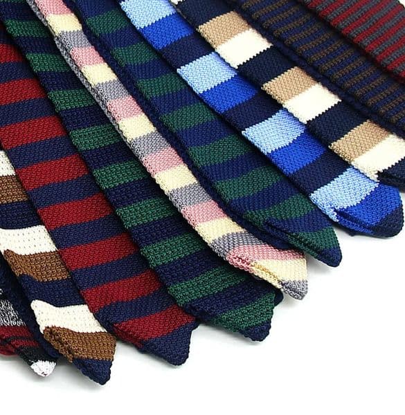 Knit Ties Casual Skinny Necktie For Party Boys Girls Knitted Striped Neck Tie Wedding Necktie For Groom Neck Wear For Men 260324