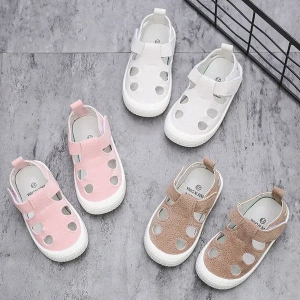 Kids Half Sandals Boys Sports Casual Shoes Cut-outs Hollow Fashion 2024 Spring Summer Toddlers Children Girls Sandals 21-30 260324