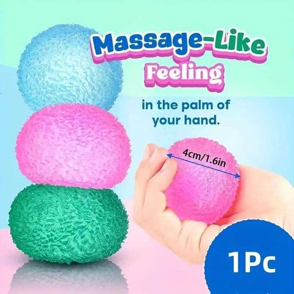 Squishy Stress Balls Multicolor Texture Ice Ball Squeeze Toy for Kids Adult Quiet Sensory Fidget Toy Halloween Christmas Gift C260325 C260327
