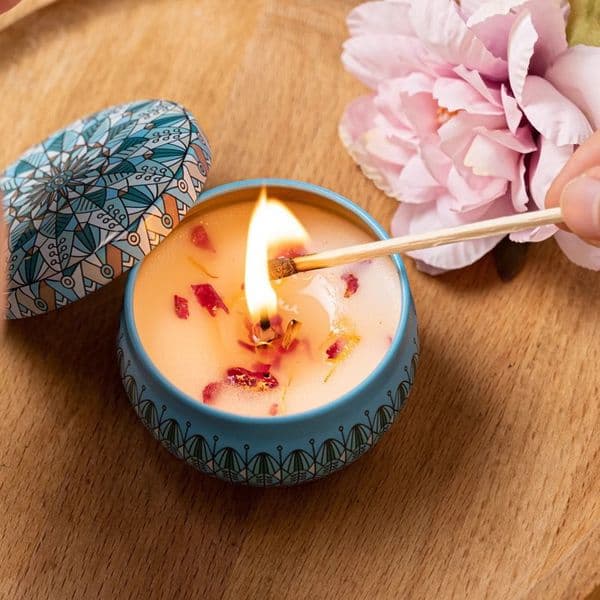 10pcs Designer dried flower scented candles Luxury smokeless and eco-friendly soy wax long-lasting room fragrance romantic souvenirs Festival gifts Wholesale