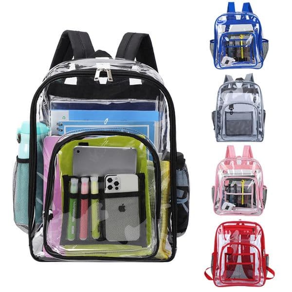 Transparent Shoulder Bag Unisex Fashion Simple Large Capacity Portable Backpacks Multifunctional Waterproof Male Female Knapsack 260325