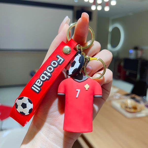 Free delivery Keychains World Cup commemorative keychain football peripheral pendant
