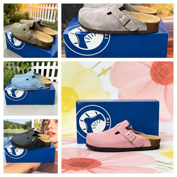 Sandals Women Designer Leather Girls Clogs clogs leather sliders mens sliders trainers sminds 001 Slides designer shoes Sanda designer shoes women luxury KittHeel