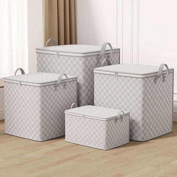 1PCS Large Capacity Foldable Bag, Non-Woven Fabric, Home Organizer, Dust-Proof Moving Storage Quilt Bag 26Y0326