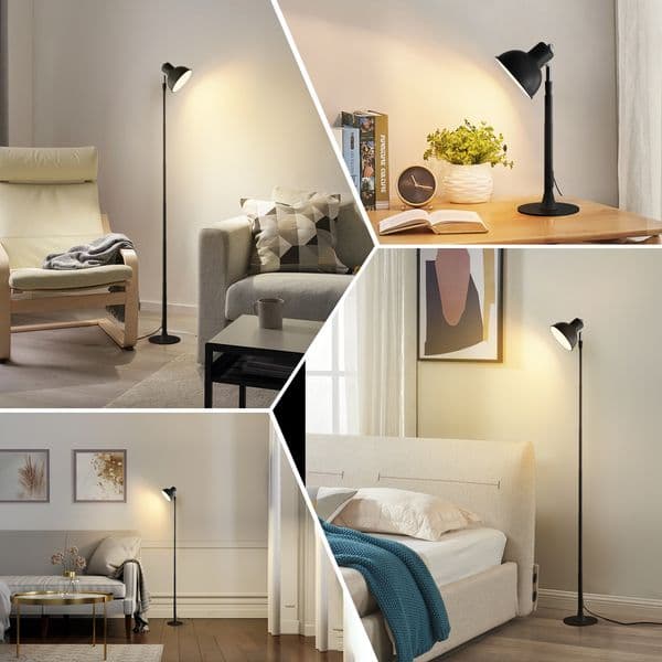 Telescopic LED Floor and Desk Lamp USB Powered Dimmable Reading Light for Bedroom Dorm Office