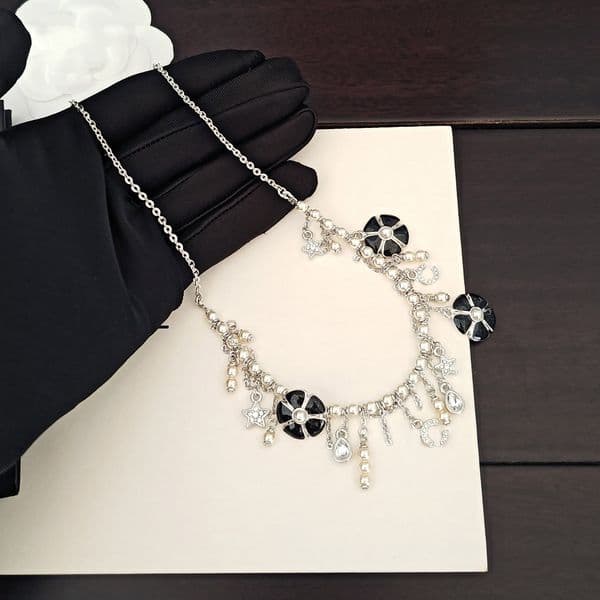 Designer Pendants Necklaces Gold Plated Pearl diamond C long Chain Necklace Titanium Letter Sweater Jewelry Accessories chain ccity hgh67