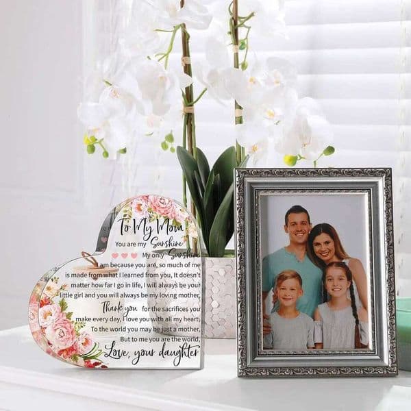 for Mom, Birthday Mothers Day Acrylic Keepsake - I Love You Mom Gifts from Son Daughter 2026 26H0326