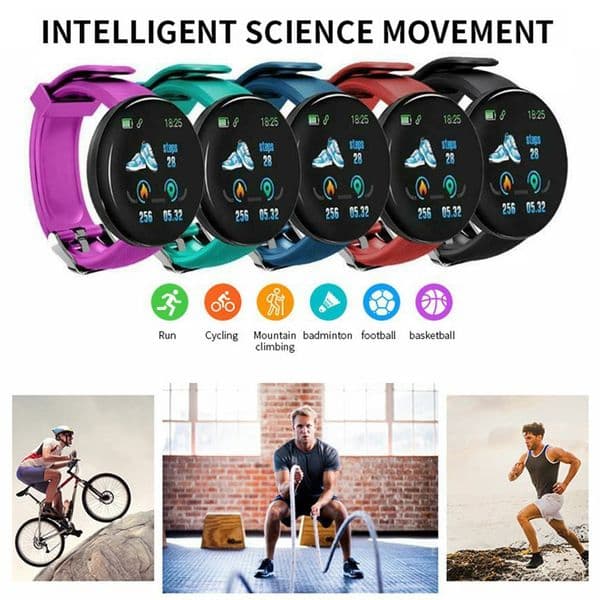 Smart Watch Round Smart Bracelet Macaron Color Screen Step Counter Sleep Monitoring 2026 New Heart Rate Sports Dropshipping